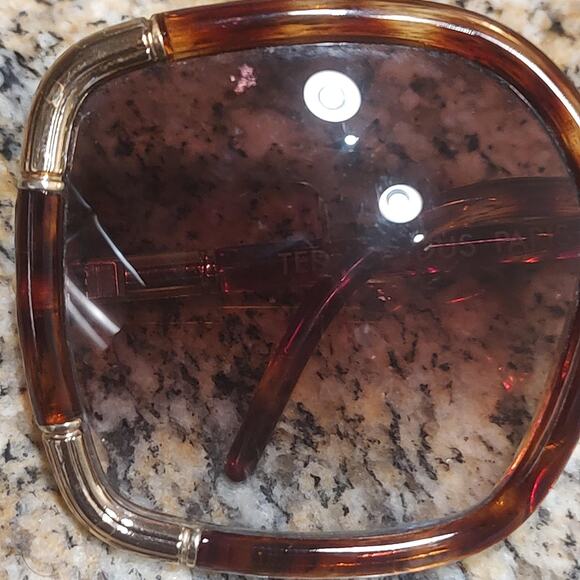 Vintage Ted Lapidus Paris Sunglasses Womens Large Oversized France 70s Eyewear - Picture 16 of 16